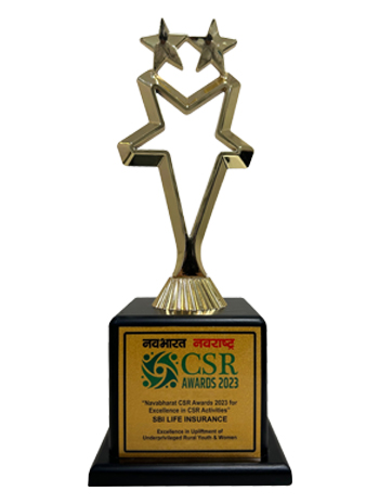 June 2023: SBI Life won award for Excellence in CSR Activities at the Navabharat CSR Awards 2023 